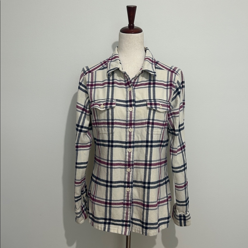 Patagonia Women’s‎ Fjord Organic Cotton Flannel Shirt EUC